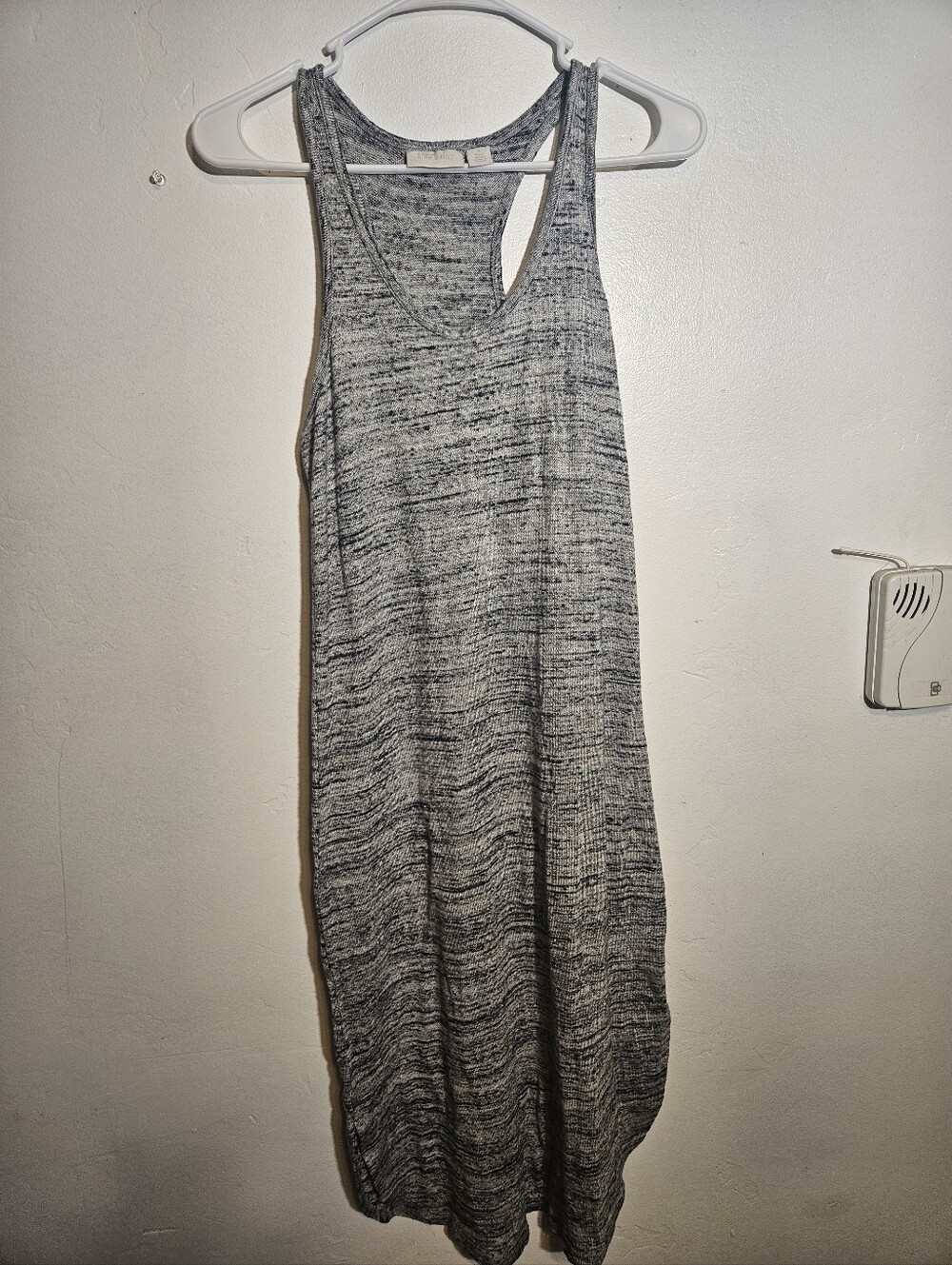Nordstorm Lingerie Sleeveless Gray Marled Tank Dress - Casual Summer Dress